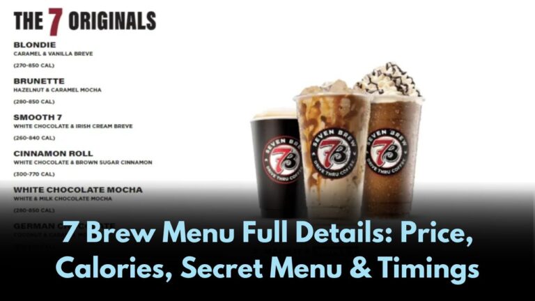 7 brew menu